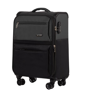 Валіза Wings LN01 маленька S чорно-сіра 4 колесна картинка, зображення, фото