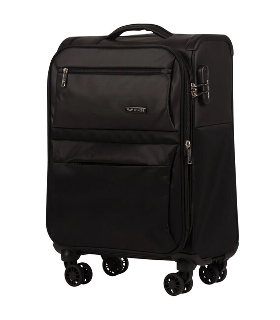 Валіза Wings LN01 Mini чорна 4 колесна картинка, зображення, фото