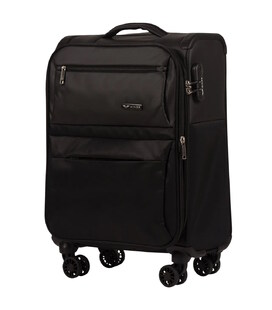 Чемодан Wings LN01 маленький S черный 4 колесный фото, картинка, изображение