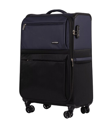Валіза Wings LN01 Midi чорно-синя 4 колесна картинка, зображення, фото