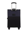 Чемодан Wings LN01 средний M черно-синий 4 колесный фото, картинка, изображение
