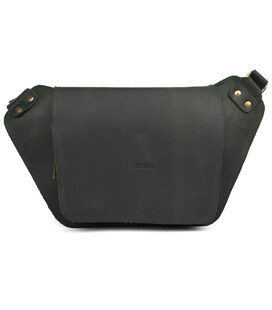 Шкіряна бананка напоясна зелена матова шкіра RE-8127-3md TARWA картинка, зображення, фото