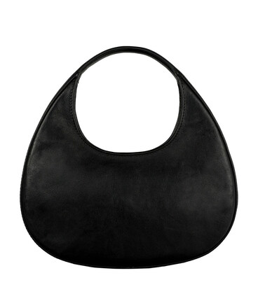 Шкіряна сумка-півмісяць для жінок - The Moonstone - Чорний колір - Time Resistance 5247701 картинка, зображення, фото