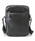 Сумка чоловіча шкіряна чорна Tiding Bag 168A картинка, зображення, фото