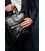 Вертикальная мужская сумка через плечо кожаная Tiding Bag 7266A фото, картинка, изображение
