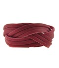 Жіночий шкіряний браслет косичка бордовий картинка, зображення, фото
