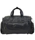 Дорожная сумка кожанная черная Tiding Bag 2081A фото, картинка, изображение