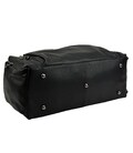 Дорожная сумка кожанная черная Tiding Bag 2081A фото, картинка, изображение
