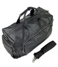 Дорожная сумка кожанная черная Tiding Bag 2081A фото, картинка, изображение