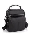 Сумка через плечо черная мужская кожаная Tiding Bag A25F-1436A фото, картинка, изображение