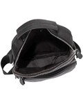 Сумка через плечо черная мужская кожаная Tiding Bag A25F-1436A фото, картинка, изображение
