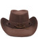 Класичний ковбойський капелюх Bexhill ht-st1-rb4 з еко (веган) шкіри нубук фото, картинка, изображение