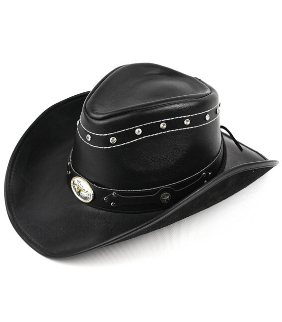 Класичний ковбойський капелюх Bexhill ht-st2-ga1 з еко (веган) шкіри фото, картинка, изображение