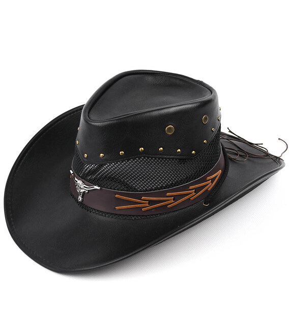 Класичний ковбойський капелюх Bexhill ht-st1-ga1 з еко (веган) шкіри фото, картинка, изображение