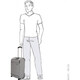 Чемодан Enrico Benetti Dallas Light Grey маленький S Eb39042 026-50 фото