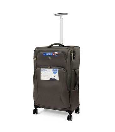 Чемодан IT Luggage SATIN/Dark Grey средний M IT12-2225-08-M-S755 фото, картинка, изображение