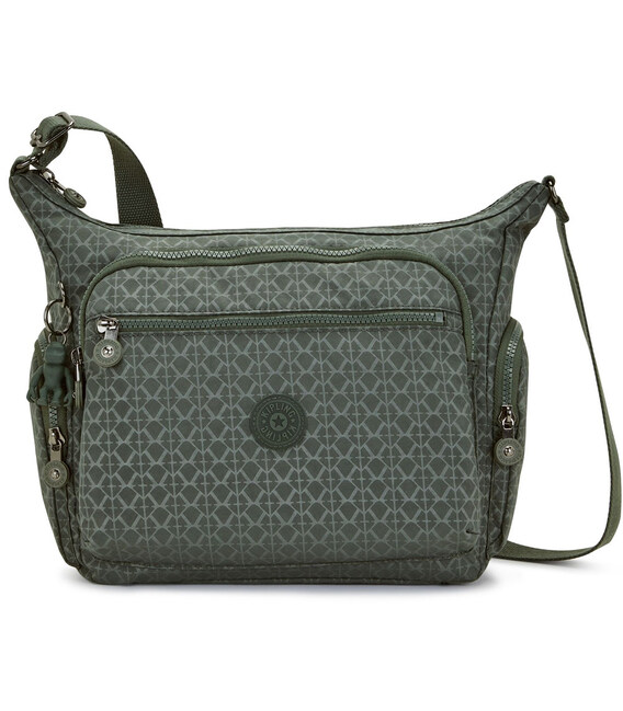 Жіноча сумка Kipling GABBIE Sign Green Emb (F6C) K22621_F6C картинка, зображення, фото