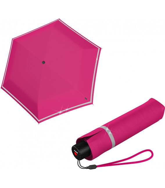 Зонт детский Knirps Rookie Manual Flamingo Reflective Kn95 6050 1301 фото, картинка, изображение