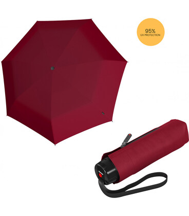 Зонт Knirps T.020 Small Manual Dark Red UV Protection Kn95 3020 1510 фото, картинка, изображение