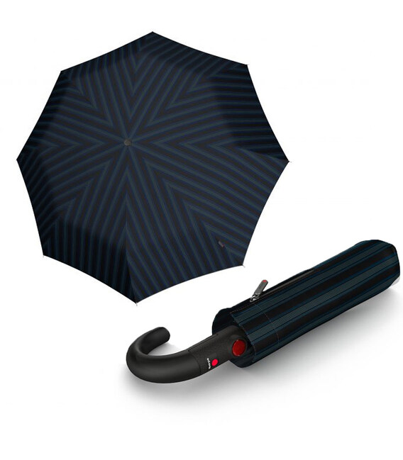 Складной зонт Knirps T.260 Medium Duomatic 2Line Up Black Ecorepel Kn95 3260 8499 фото, картинка, изображение