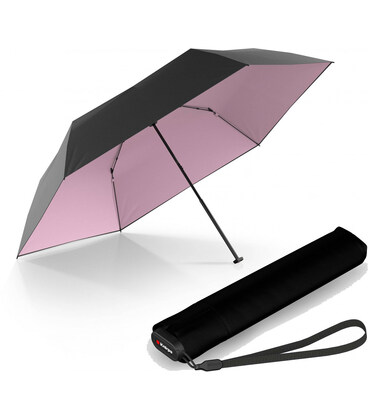 Зонт Knirps US.050 Ultra Light Slim Manual Black Rose UV Coating Kn95 0050 1009 фото, картинка, изображение