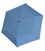 Парасолька Knirps U.200 Ultra Light Duomatic Light Blue Black UV Coating Kn95 2200 2200 картинка, зображення, фото