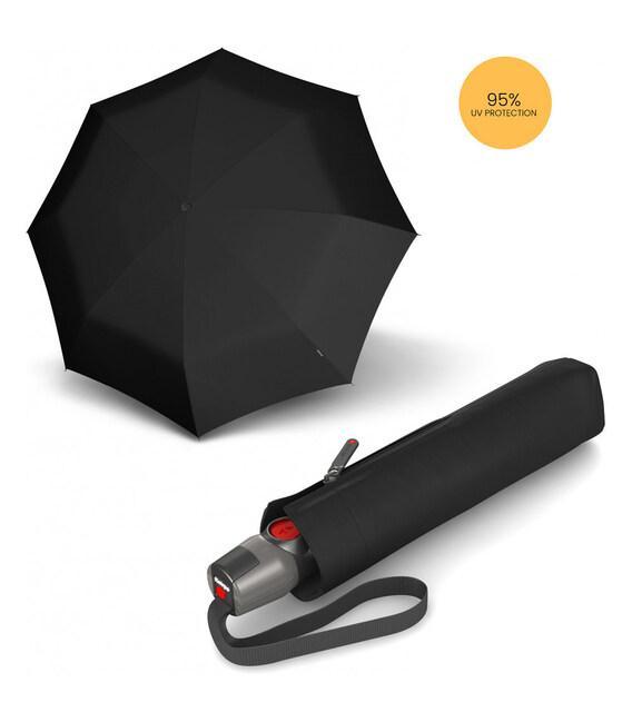 Зонт Knirps T.200 Medium Duomatic Black UV Protection Kn95 3201 10001 фото, картинка, изображение