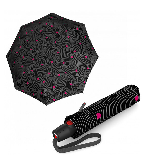 Зонт Knirps T.200 Medium Duomatic Meditate Black Ecorepel Kn95 3201 8547 фото, картинка, изображение