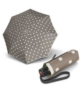 Парасолька складана Knirps T.010 Small Manual Dot Art Taupe Kn95 3010 4902 картинка, зображення, фото