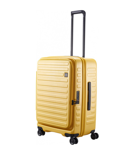 Чемодан Lojel Cubo V4 средний M Mustard Lj-1627-66426 фото, картинка, изображение