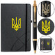 Набір Parker IM UKRAINE Black GT BP Тризуб (кулькова ручка + блокнот Parker) картинка, зображення, фото