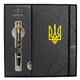 Набор Parker IM UKRAINE Black GT BP Трезубец (шариковая ручка + блокнот Parker) фото