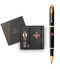 Набір Parker IM ARMY Black GT RB Емблема ЗСУ (ручка-ролер + блокнот Parker) картинка, зображення, фото