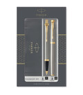 Набір ручок Parker IM Brushed Metal GT RB+BP (ролер + кулькова) картинка, зображення, фото