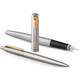 Набор ручек Parker JOTTER Stainless Steel GT FP+BP (перьевая + шариковая) фото