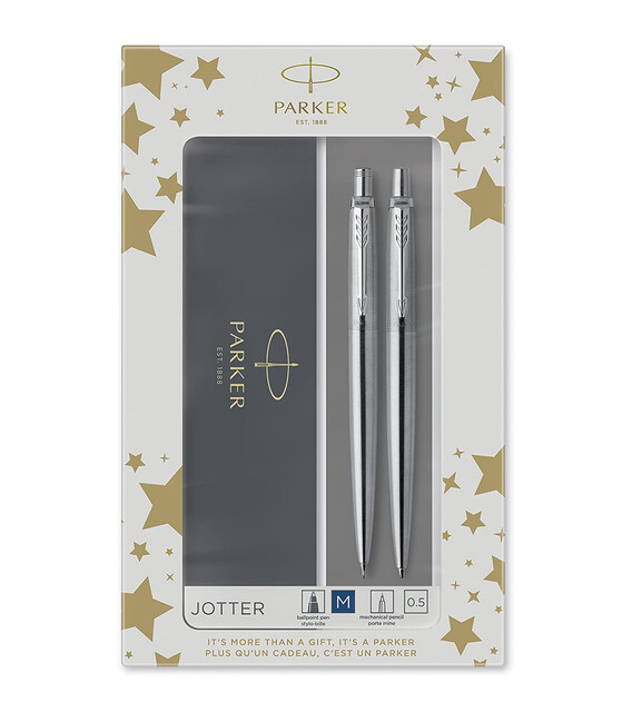 Набір Parker JOTTER Stainless Steel CT BP+PCL (кулькова + олівець) картинка, зображення, фото