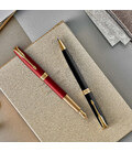 Набор Parker SONNET Matte Black Lacquer GT BP (шариковая ручка + блокнот Parker) картинка, изображение, фото