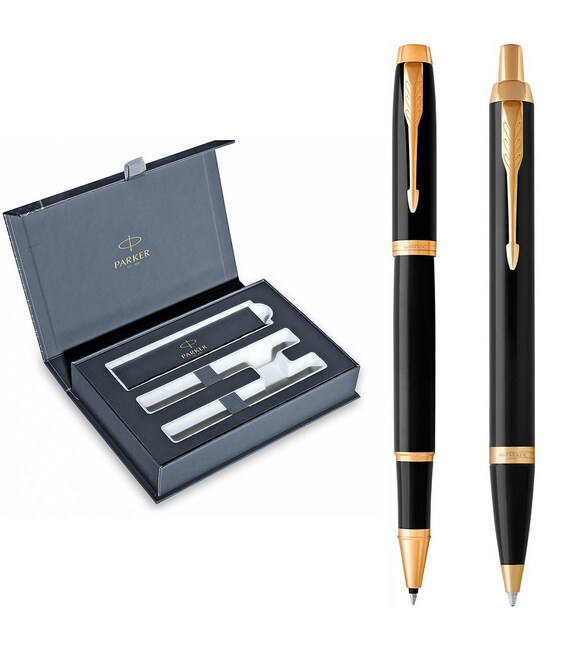 Набор Parker IM Black GT RB+BP (роллер + шариковая) фото