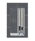 Набор ручек Parker IM Stainless Steel CT FP+BP (перьевая + шариковая) фото, картинка, изображение