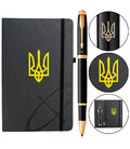Набір Parker IM UKRAINE Black GT RB Тризуб (ручка-ролер + блокнот Parker) картинка, зображення, фото
