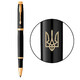 Набір Parker IM UKRAINE Black GT RB Тризуб (ручка-ролер + блокнот Parker) картинка, зображення, фото