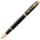 Набор Parker IM UKRAINE Black GT RB Трезубец (ручка-роллер + блокнот Parker) фото