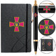 Набор Parker IM ARMY Black GT BP Эмблема ЗСУ (шариковая ручка + блокнот Parker) фото