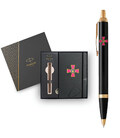 Набор Parker IM ARMY Black GT BP Эмблема ЗСУ (шариковая ручка + блокнот Parker) фото, картинка, изображение