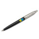 Ручка шариковая Parker JOTTER Originals UKRAINE Black CT BP Трезубец фигурный на фоне флага 15632_T1026u фото