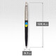 Ручка кулькова Parker JOTTER Originals UKRAINE Black CT BP Тризуб фігурний на тлі прапора 15632_T1026u картинка, зображення, фот