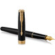 Набор Parker SONNET Matte Black Lacquer GT FP F (перьевая ручка + блокнот Parker) фото