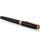 Набір Parker SONNET Matte Black Lacquer GT FP F (перова ручка + блокнот Parker) картинка, зображення, фото