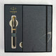 Набор Parker SONNET Matte Black Lacquer GT FP F (перьевая ручка + блокнот Parker) фото