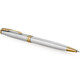 Набір Parker SONNET Stainless Steel GT BP (кулькова ручка + блокнот Parker) картинка, зображення, фото